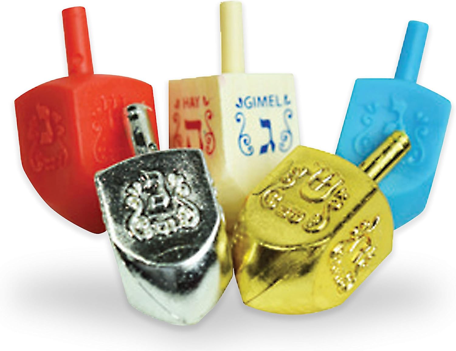 Ner Mitzvah Menorahs for Chanukah - Complete Set Hanukkah Menorah - Menorah, Hanukkah Candles, Dreidels, Play Coins, Guide: Home & Kitchen