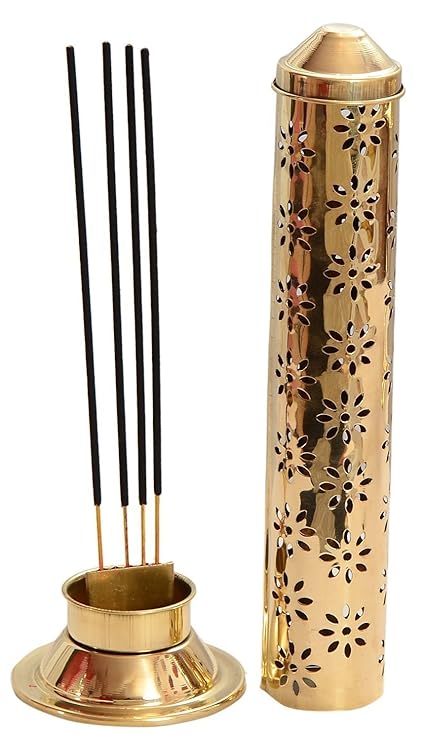 Collectible India Safety Incense Holder Agarbatti Stand With Ash Catcher Raksha Bandhan Rakhi Combo Set ,(Large)