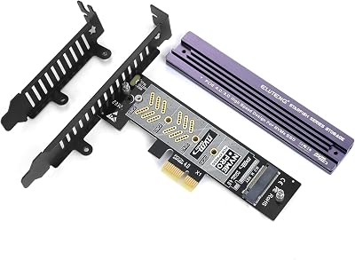 ELUTENG M.2 NVMe to PCIe 4.0 x1 Adapter with Aluminum Heatsink