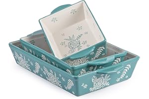 Wisenvoy Casserole Dishes For Oven Baking Dish Ceramic Casserole Dish Lasagna Pan Baking Dishes For Oven Baking Dish Set