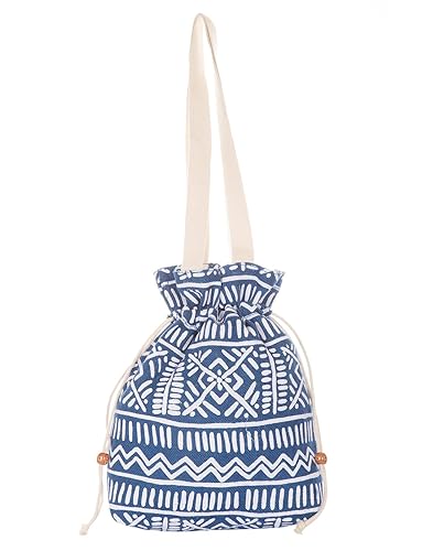 Jute Cottage Womens Shoulder Bag (Blue) (D-004-Blue)