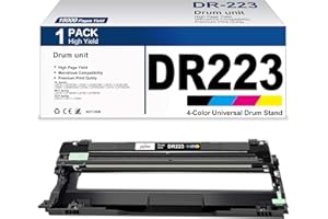 RGINK 1-Pack DR223CL DR-223CL Drum Unit Universal Black Cyan Magenta Yellow Replacement for Brother DR223CL DR223 Work with Brother HL-L3270CDW Toner MFC-L3770CDW DCP-L3510CDW (1-Pack, Universal BK/C/M/Y)