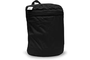 Kanga Care Wet Bag Seam Sealed Waterproof 3D Dimensional for Baby Cloth Diapers, Travel, Beach, Pool, Gym, Swim | Phantom