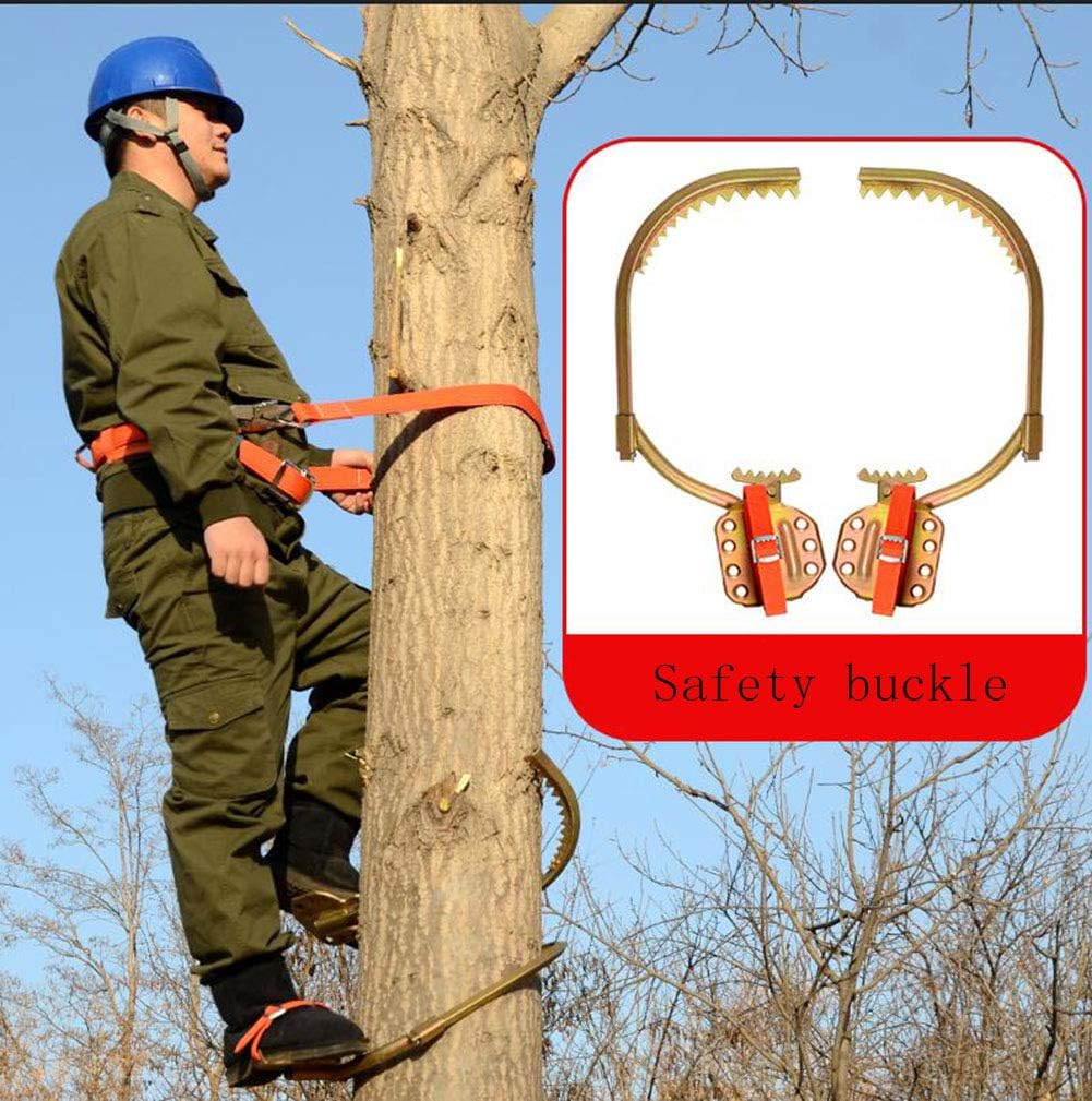RENHAN Non-Slip Climbing Tree Spikes,Electrician Climbing Trees Foot Buckle,Climbing Trees Tool, For Hunting Observation, Picking Fruit, Simple To Use.