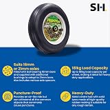 Select Hardware 36cm Flat-Free Wheelbarrow Wheel 16mm Bore 181kg Load view 2