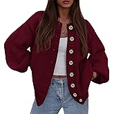 PRETTYGARDEN Women's 2026 Winter Cardigan Sweaters Trendy Chunky Knit Long Sleeve Button Up Casual Warm Fall Jackets Coats