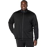 adidas Men's Warm-up Tricot Regular 3-stripes Track Jacket Black/Black X-Large/Tall