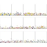 Eaasty 12 Wildflower Sticky Notes Pad Floral Sticky Note Pads 3 x 3 Inch Botanical Small Cute Flower 50 Sheets Per Bright Blossom Appreciation Gifts for Teachers