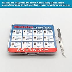 Minidodoca 12 Values 80 Pcs MOSFET Transistor