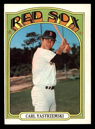 Amazon Com 1972 Topps Baseball 37 Carl Yastrzemski Excellent 5 Out Of 10 By Mickeys Cards Collectibles Fine Art