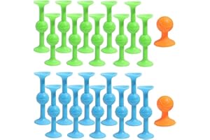 Xrten 22 Pcs Darts Toys, Silicone Sucker Darts Game, Suction Cup, Suckers for Kids and Adults(Blue Green)