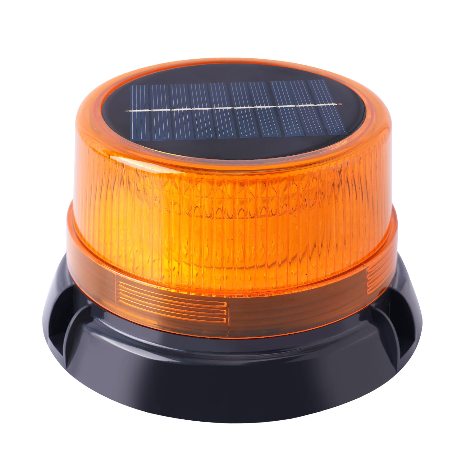Photo 1 of Solar Strobe Warning Light, LED Warning Flash Beacon Lights, with Strong Magnetic Base Waterproof Flashing Light Vehicle Forklift, Truck, Tractor, Construction, Traffic, Factory, Crane Tower (Oange)