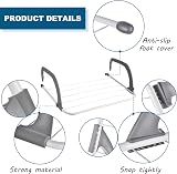 Rainberg 5 Bar Radiator Clothes Airer Rack, Foldable Adjustable Arms view 4