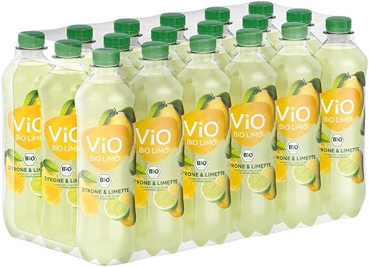 Vio Bio Limo Zitrone Limette Erfrischend Spritzige Limonade Mit 10 Saftanteil Veganes Bio Mineralgetrank Einweg Plantbottle 18 X 500 Ml Amazon De Lebensmittel Getranke
