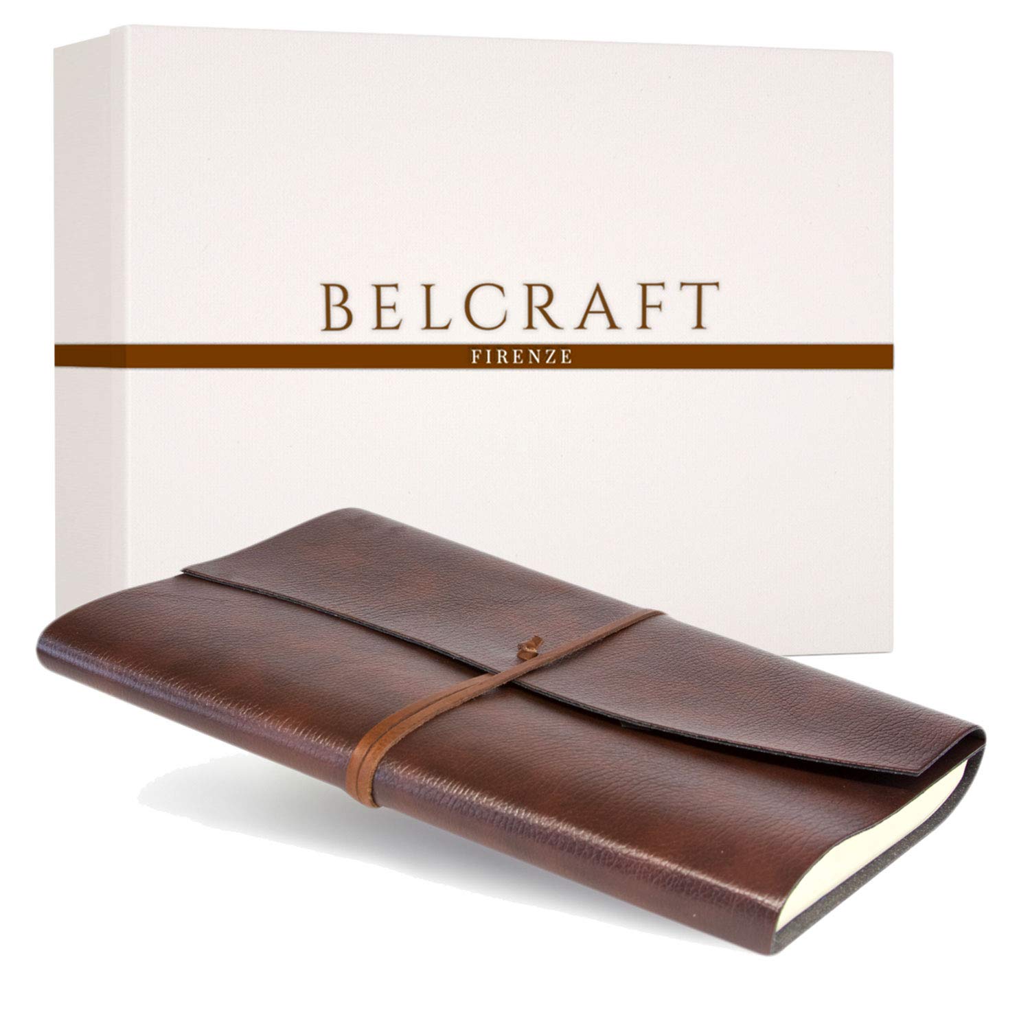 Tivoli Liscio A4 Large Recycled Leather Journal, A4 (21x30 cm) Brown