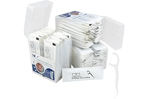 Meanhoo 210 Count Dental Floss Picks Individually Wrapped, Travel Floss Picks for Teeth Cleaning and Oral Care, Flossers Bulk