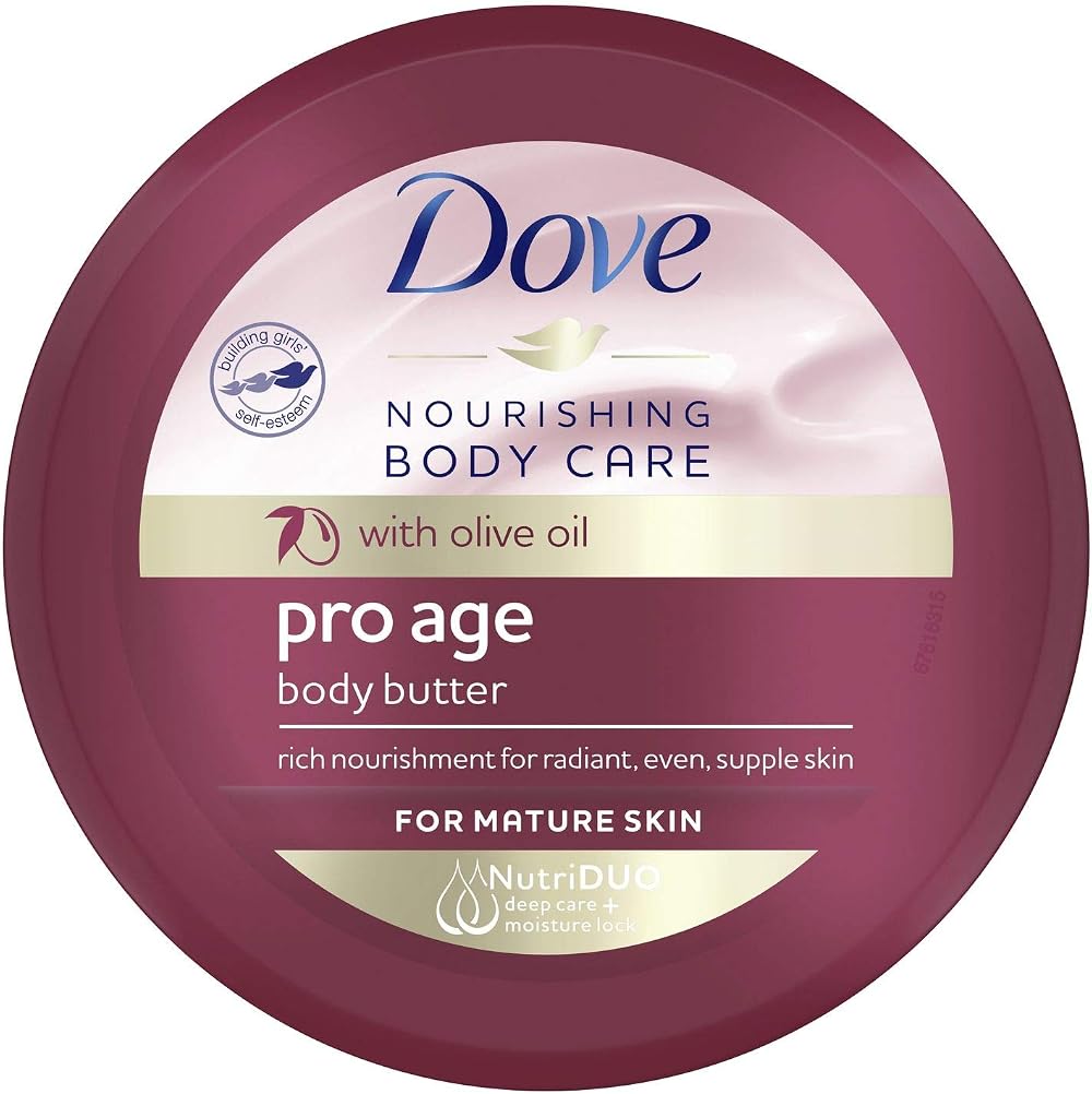 Dove Pro Age Body Butter 250ml with Olive Oil Nourishing Mature Skin Care