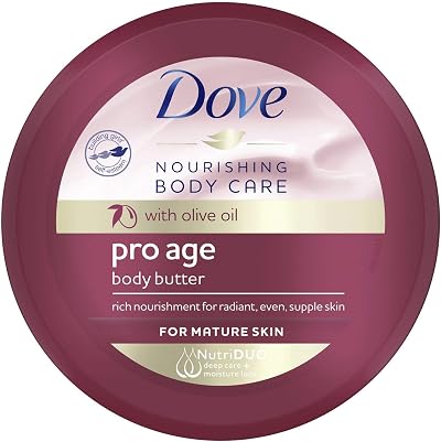 Dove Pro Age Body Butter 250ml with Olive Oil Nourishing Mature Skin Care