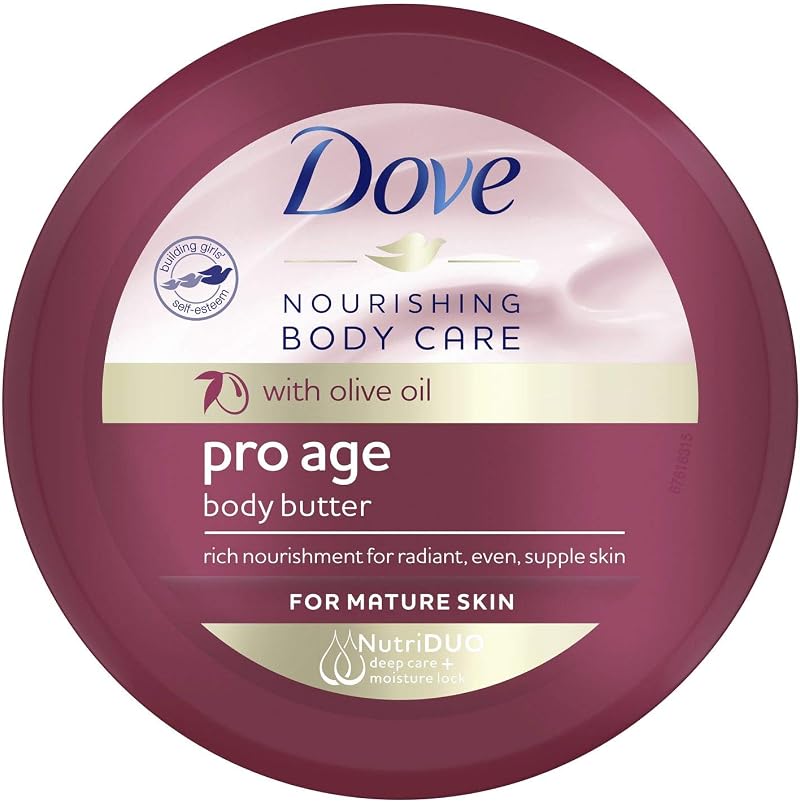 Dove Pro Age Body Butter 250ml with Olive Oil Nourishing Mature Skin Care