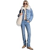 Michael Kors Women's Fur Collar Denim Jacket