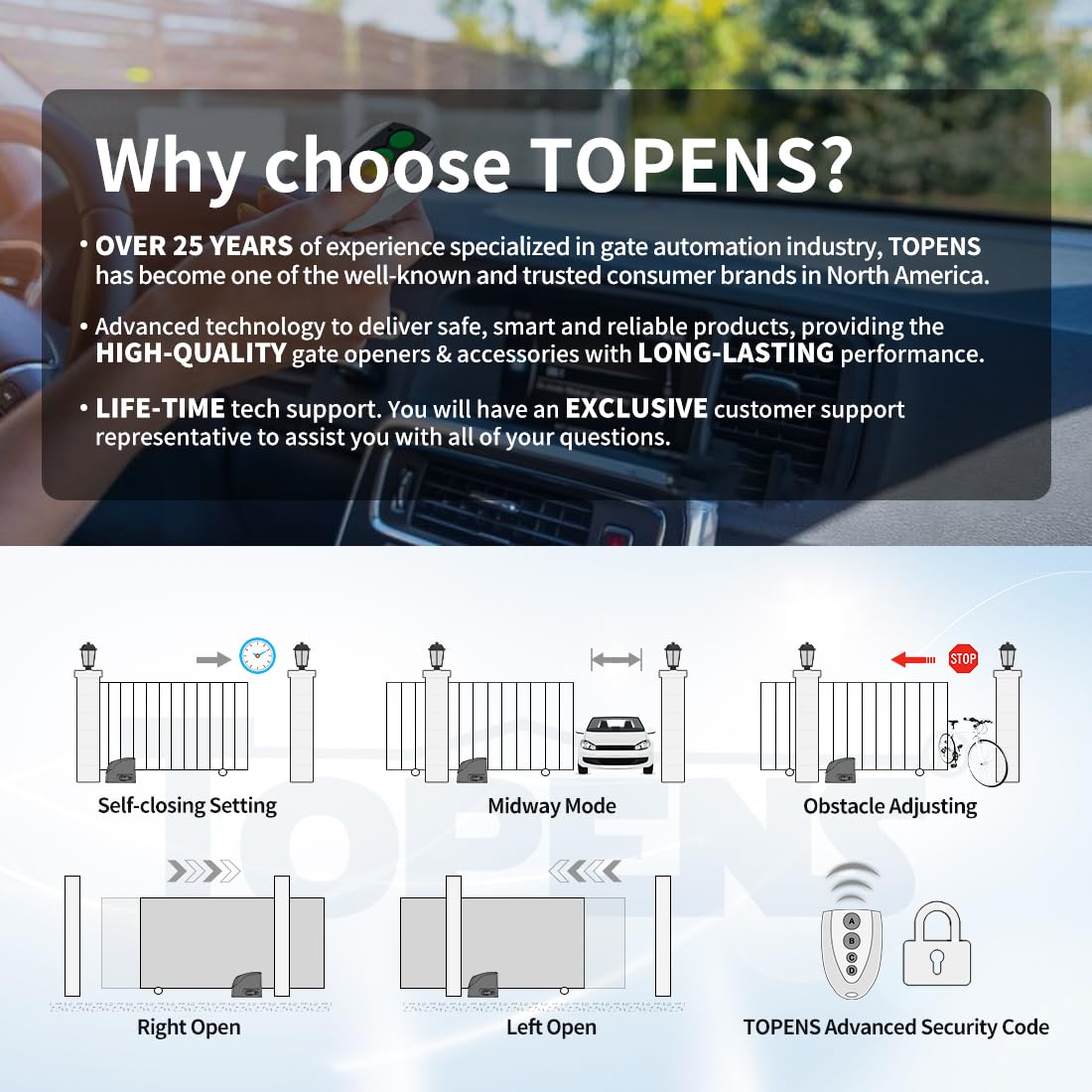 Mua TOPENS RK500T Automatic Sliding Gate Opener Rack Drive Electric ...