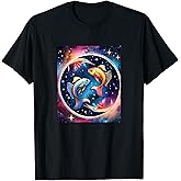 Galactic Pisces Zodiac Star Sign Astral Zodiac T-Shirt