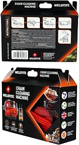 WELDTITE Chain Cleaning Machine for Bikes with Biodegradable Citrus Degreaser view 8