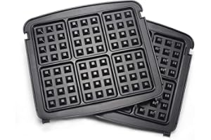 UsKitchen Waffle Plates for Cuisinart Griddler GR-150 Deluxe