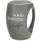 Good Morning Coffee - Green Huggable Hand Warming 16 oz Coffee Cup Mug