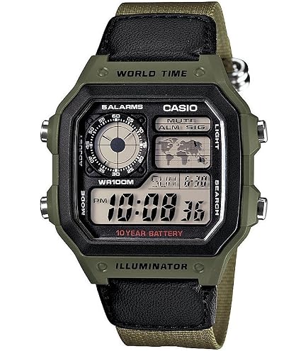 Amazon.com: Casio Men's AE-1300WH-8AV Digital Sports Watch, World