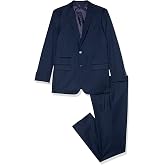 Isaac Mizrahi Boys' Slim Fit Boy's Solid Wool Blend Suit