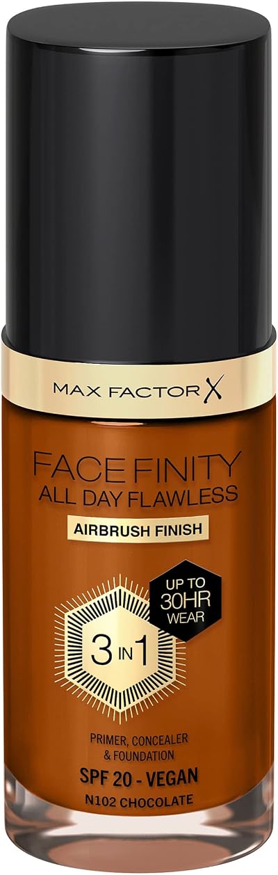 Max Factor Facefinity 3-in-1 Foundation SPF 20 Chocolate 102 200 g