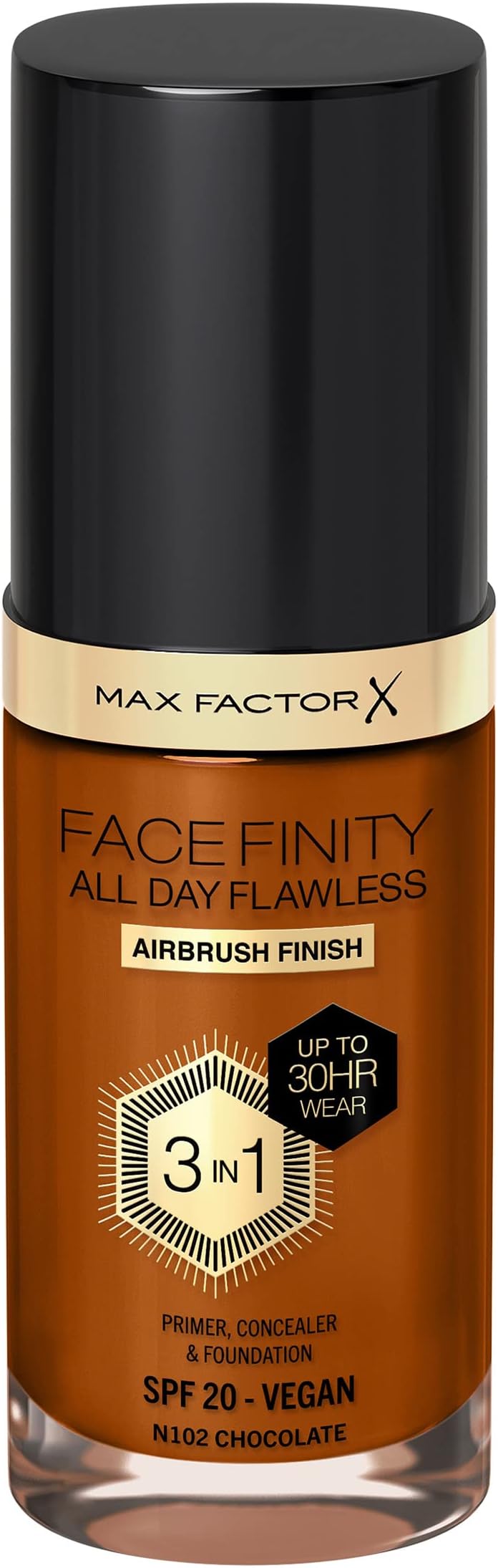Max Factor Facefinity 3-in-1 Foundation SPF 20 Chocolate 102 200 g