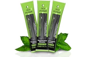 Cigtrus Natural Nicotine-Free, Tobacco-Free Smoking Alternative, Non-Electric Craving Relief, Quit Smoking Aid with Cigtrus (Fresh Spearmint) - 3 Piece