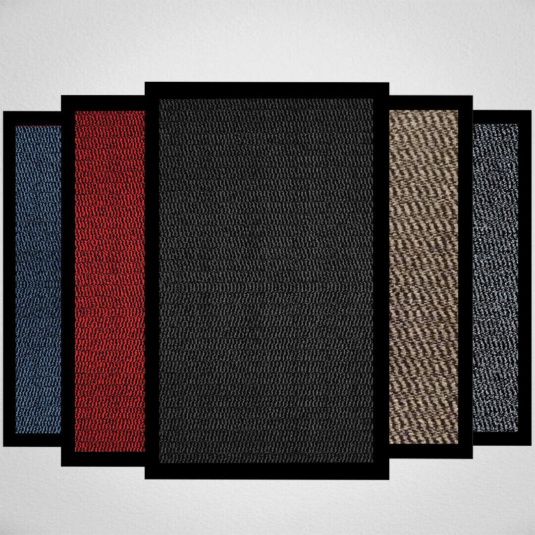 Milosc Doormat Dirt Trapper For Indoor & Outdoor Black Grey Washable Barrier Mat Heavy Duty Non - Slip Door Entrance Mat Kitchen Runner Super Absorbent Door Mat Indoor