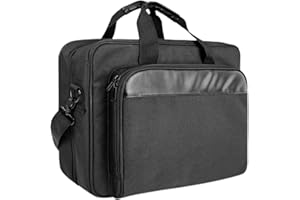 Portable Printer Carry Bag | Large Laptop Carrying Case | Padded Carrying Bag for Mobile Printer with Shoulder Strap and Trol