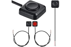 LEIFIDE 4 Pcs Momentary Push Button Switch 12v 24v Surface Mount Mini Button Switch Easy to Install Electronic Experiment Industrial Control Wait