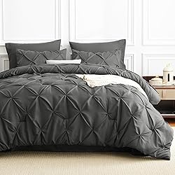CozyLux Dark Grey Comforter for Queen Size Bed - 7