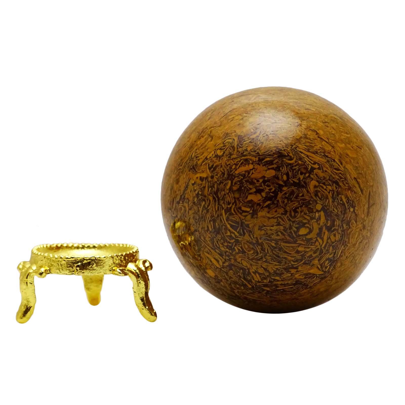 REIKIERA Stone Ball Natural Calligraphy Stone Gemstone Sphere Energy Crystal Healing Gift