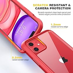 Diaclara Compatible with iPhone 11 Case, Full Body