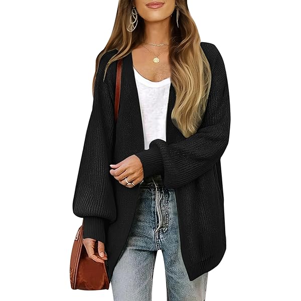 Women Wool Sweater Double Zipper Cardigan Casual Knitted Tops