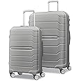 Samsonite Freeform Hardside Expandable with Double Spinner Wheels, 2-Piece Set (21/28), Light Grey