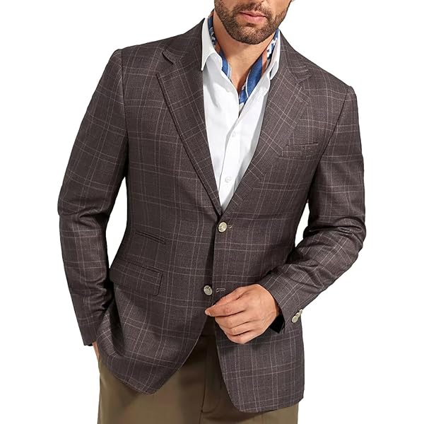 Lavender Blazer Men Men Seersucker Sport Blazer Leisure Groom