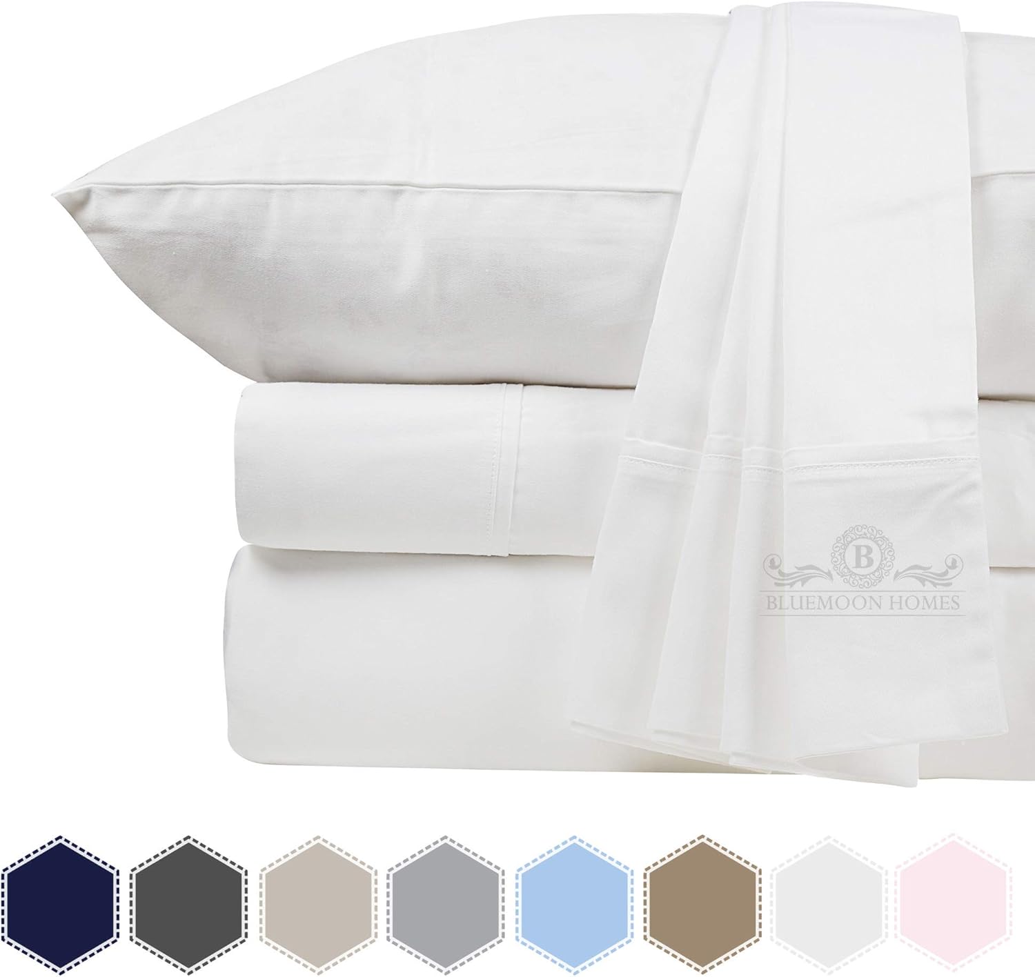 Bluemoon Homes Luxurious 1000 Thread Count Italian Finish 100 Egyptian