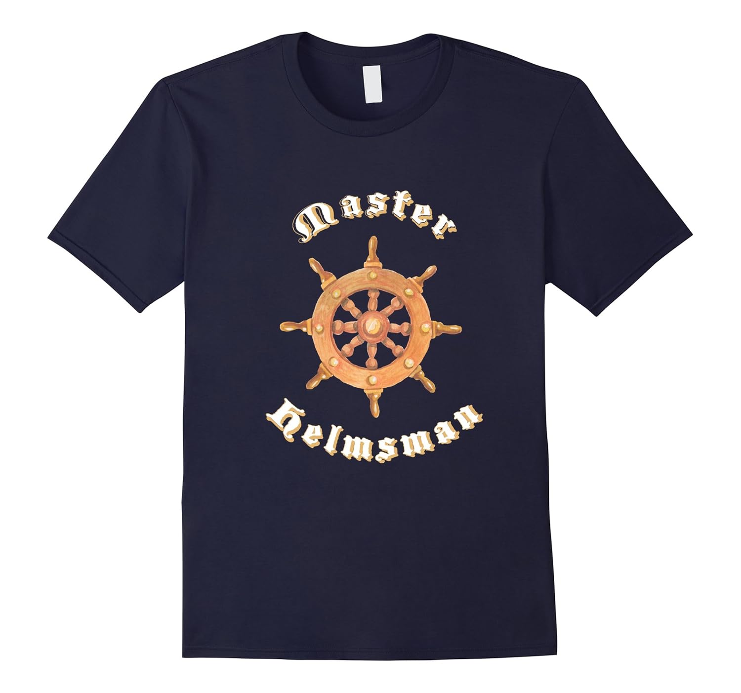 Master Helmsman Ship Wheel Sailor T Shirt Tee-Rose