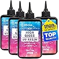 JDiction UV Resin, 1000g High Gloss Clear Solar Cure Sunlight Activated Glue Hard UV Resin Kit for Jewelry Making, Casting, Coating & DIY Crafts