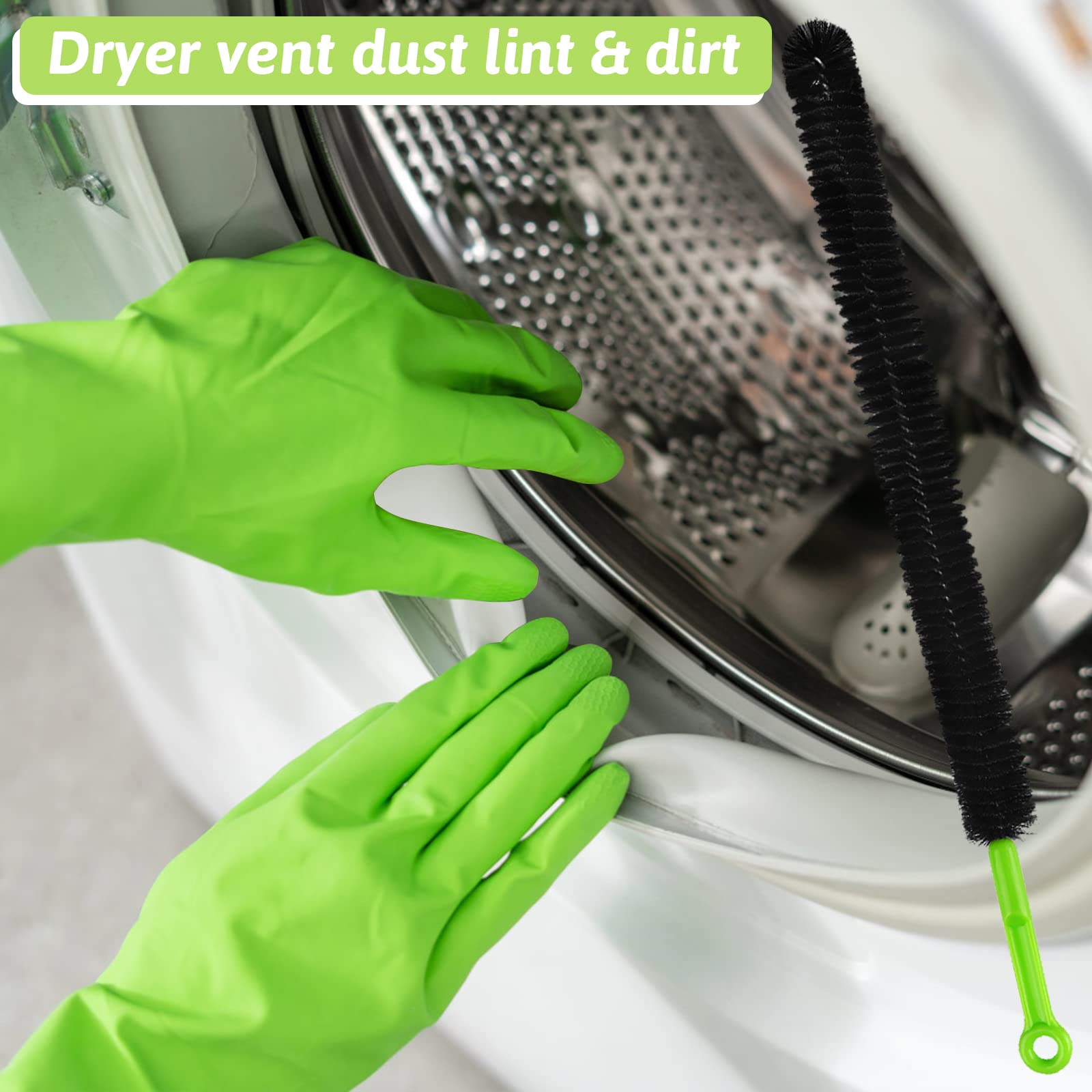 Sewer Drain Brush, Drain Clog Remover, 17inch Flexible Long Pipe Snake Hair Clogs Catcher Cleaner Tool for Toilet, Kitchen Sink, Sewer Drain, Bathroom Tub