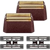 Foil Shaver Replacement Foil Compatible with Wahl 5Star Shaper (#8061-100), 2Pack, Red