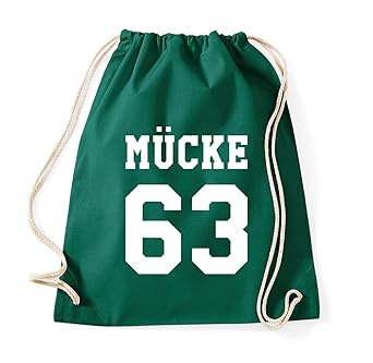TRVPPY Baumwolle Turnbeutel Modell Mücke 63, Sportbeutel Beutel Rucksack Tasche