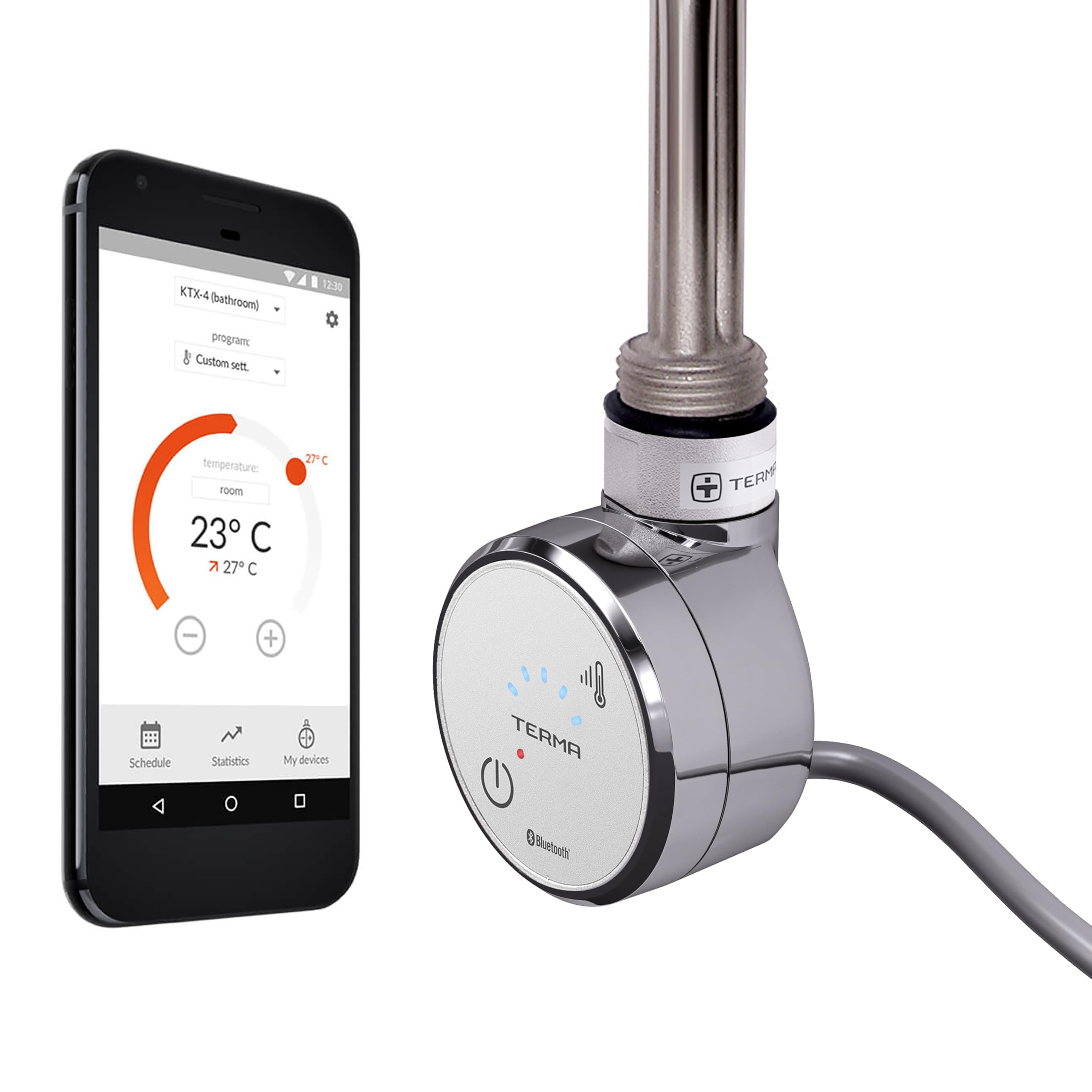 Heating Element Moa Blue, 400W, Chrome